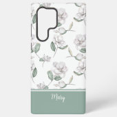 Magnolia Flower MagSafe Tough Samsung Galaxyケース (裏面)