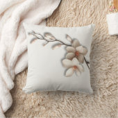  Magnolia Flower Minimalist Zen クッション (ブランケット)