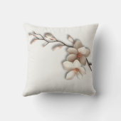  Magnolia Flower Minimalist Zen クッション (裏面)