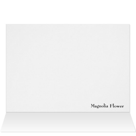 Magnolia Flower on Black (内部横(上))