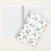 Magnolia Flower Personalized Journal Notebook ノートブック (内側)