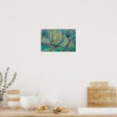 Magnolia Flower Wall Art | Botanical Poster | Soft ポスター (キッチン)