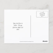 Magnolia Flowers Blue Sky Personalized ポストカード (裏面)