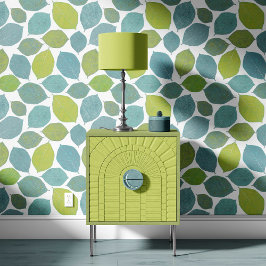 Magnolia Leaf Apple Green Teal Aqua Blue 壁紙