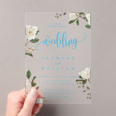 Magnolia Modern Wedding  アクリル招待状 (インサイチュ (ポータブル))