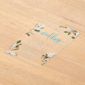 Magnolia Modern Wedding  アクリル招待状 (レイダウン)