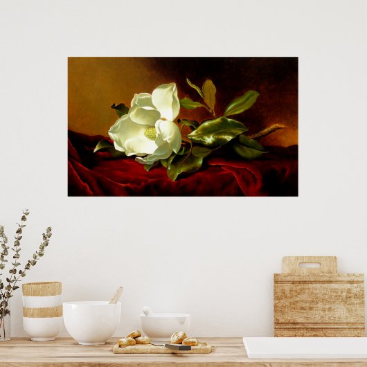 Magnolia on Red Velvet ポスター (キッチン)