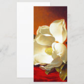 Magnolia on Red Velvet Martin Johnson Headeカード (正面/裏面)