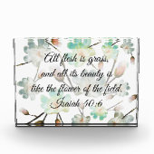 Magnolia Pattern Bible Verse Photo Block フォトブロック (正面)