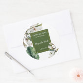 Magnolia Perfume Label ラウンドシール (封筒)