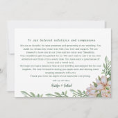 Magnolia Photo 結婚's Thank Youテンプレート ノートカード (正面)