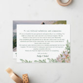 Magnolia Photo 結婚's Thank Youテンプレート ノートカード (正面/裏面インサイチュ)