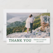 Magnolia Photo 結婚's Thank Youテンプレート ノートカード (裏面)