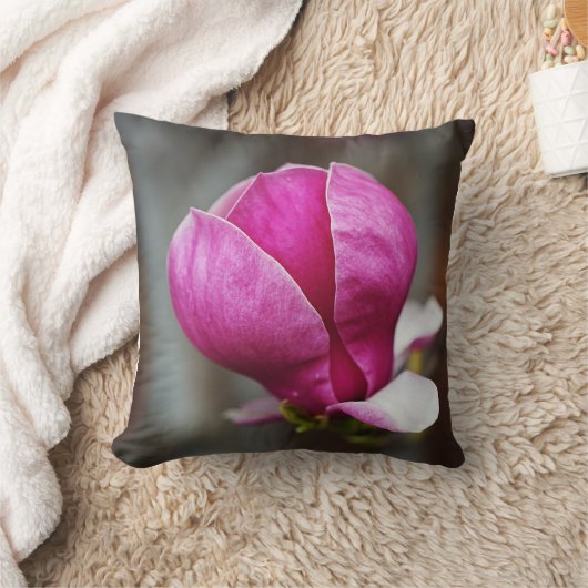 Magnolia Pink Full Bloom クッション (ブランケット)