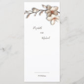 Magnolia Sculptural 3D Flower メニュー (裏面)