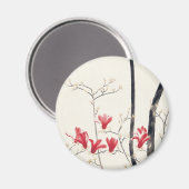 Magnolia Tree by Kobayashi Kokeiヴィンテージ自然 マグネット (正面/裏面)