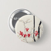 Magnolia Tree by Kobayashi Kokeiヴィンテージ自然 缶バッジ (正面&裏面)