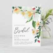Magnolia Wedding Shower Invitation Card サンキューカード (スタンド正面)