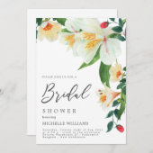 Magnolia Wedding Shower Invitation Card サンキューカード (正面/裏面)