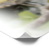 Magnolias -日本のデジタルウォーターのカラープリント ポスター (角)