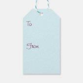 Magnolias in開花、ウィズリー・ガーデンズ、サリー、パステル ギフトタグ (裏面)