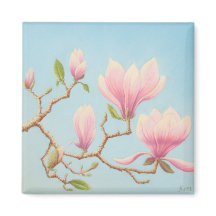 Magnolias in開花、Wisley Gardens in Pastel
