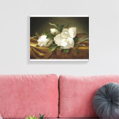 Magnolias on 金ゴールドVelvet Cloth by Martin Johnson H キャンバスプリント (インサイチュ (リビング))