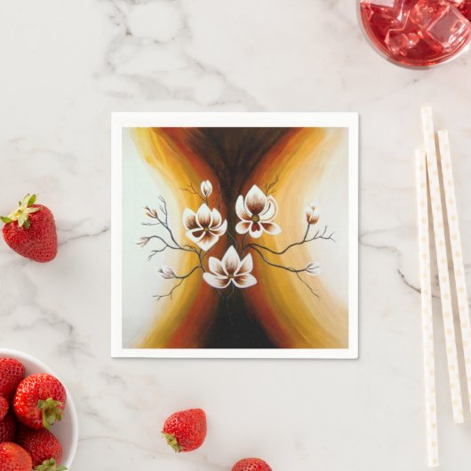 Magnolien, Acryl - スタンダードカクテルナプキン (インサイチュ)