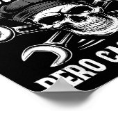 Mago Y Mecánico Funny Car Mechanic Skull Spanish V ポスター (角)