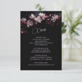 Magolia 3D Flower Black Floral Details エンクロージャーカード (スタンド正面)