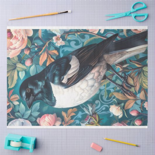 Magpieエレガンスフローラ背景デコページ 薄葉紙 (クラフト)