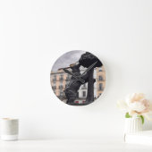 Magroño bear  ラウンド壁時計 (ホーム)