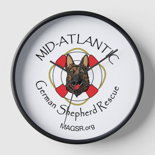 MAGSRロゴの壁時計 壁時計 (正面)
