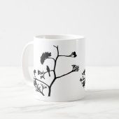 magueyのマグのマネシツグミ コーヒーマグカップ (正面左)