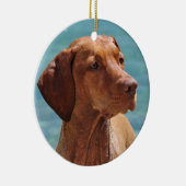 MagyarのVizsla犬 セラミックオーナメント (右)