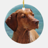 MagyarのVizsla犬 セラミックオーナメント (裏面)