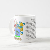 MagyarIsepyの紋章付き外衣 コーヒーマグカップ (正面左)