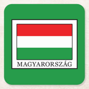 Magyarorszag スクエアペーパーコースター