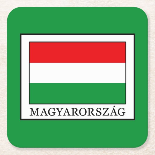 Magyarorszag スクエアペーパーコースター (正面)