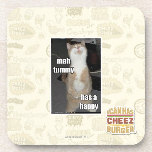 Mahのおなかに幸せのがあります コースター (正面)