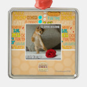 mahのタンゴを練習するIz メタルオーナメント (正面)