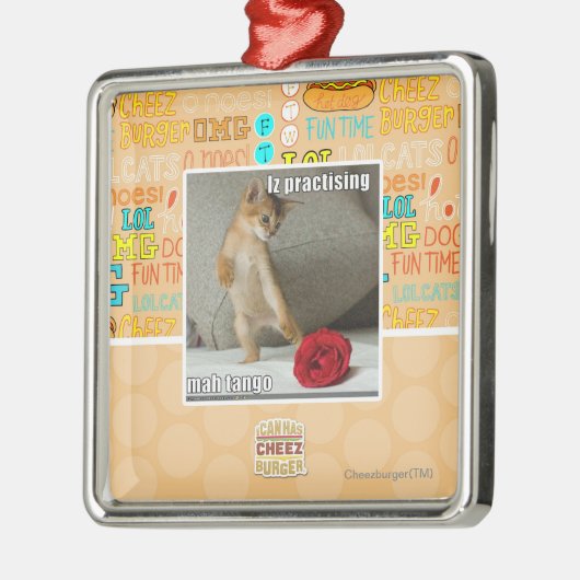 mahのタンゴを練習するIz メタルオーナメント (左)