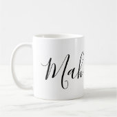 Mah Coffee おもしろい オリジナル 麻雀 スクリプト コーヒーマグカップ (左)