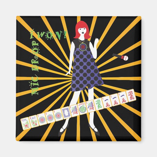 Mah Joggマイクドロップマグネット マグネット (正面)