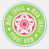 Mah Joggロゴ1シール ラウンドシール (正面)