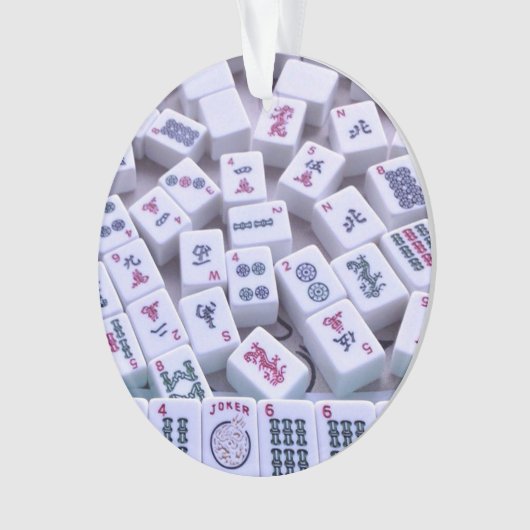 Mah Jongのクリスマスのオーナメント オーナメント (正面)