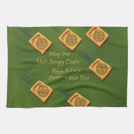 Mah Jongの願い キッチンタオル (横)