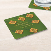 Mah Jongの願い スクエアペーパーコースター (アングル)