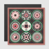 Mah Jongワンドットコインマグネットカード (正面/裏面)