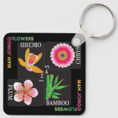 Mah Jong 4花キーチェーン キーホルダー (裏面)